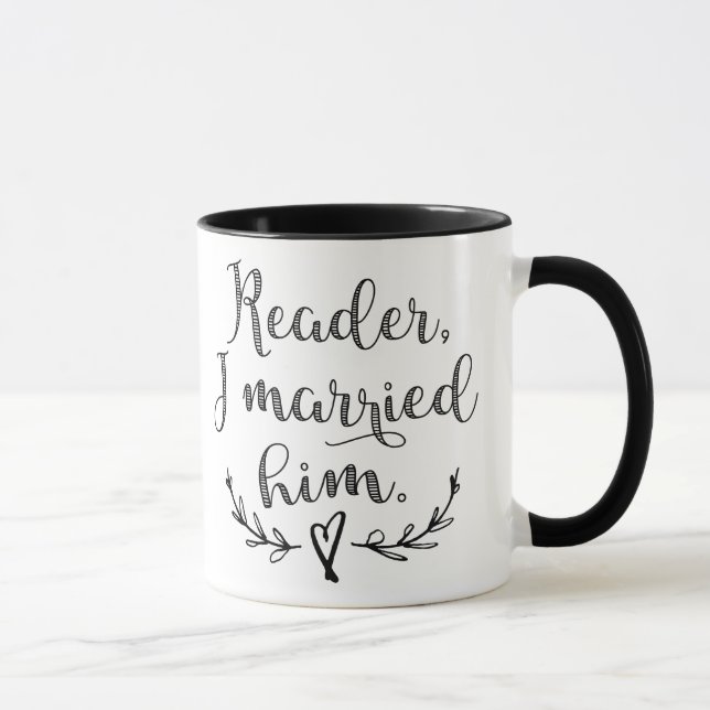 Mug Lecteur de Jane Eyre je l'ai épousé (Droite)