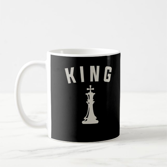 Mug Lecteur d'échecs Vintage Retro Chess King (Gauche)