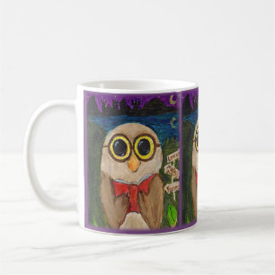 Mug Lecteur d'Imaginaire Chouette livre Folk Art