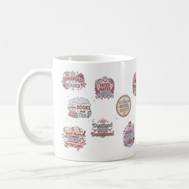 Mug Lecteurs de livres de romantasy (Gauche)