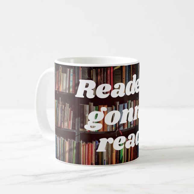 Mug "Lecteurs qui vont lire" de l'amoureux du livre (Devant gauche)