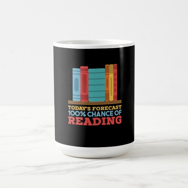 Mug Lecture - 100% de chance de lire un livre drôle (Centre)