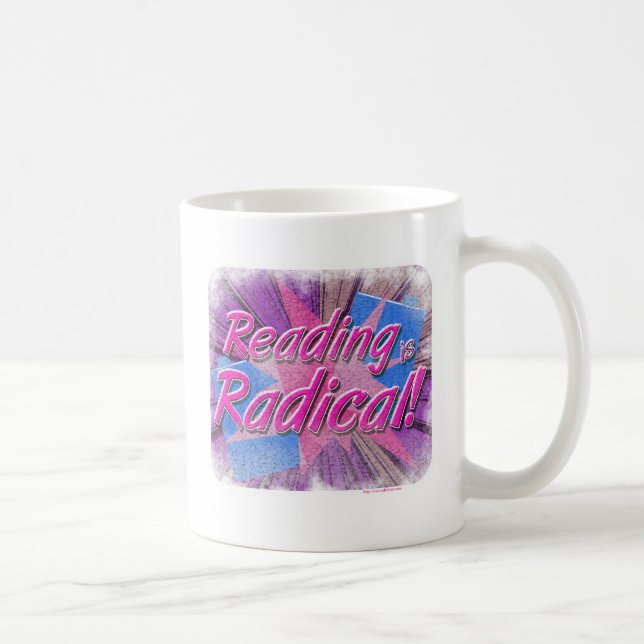 Mug Lecture cool est Rad Booklover slogan (Droite)