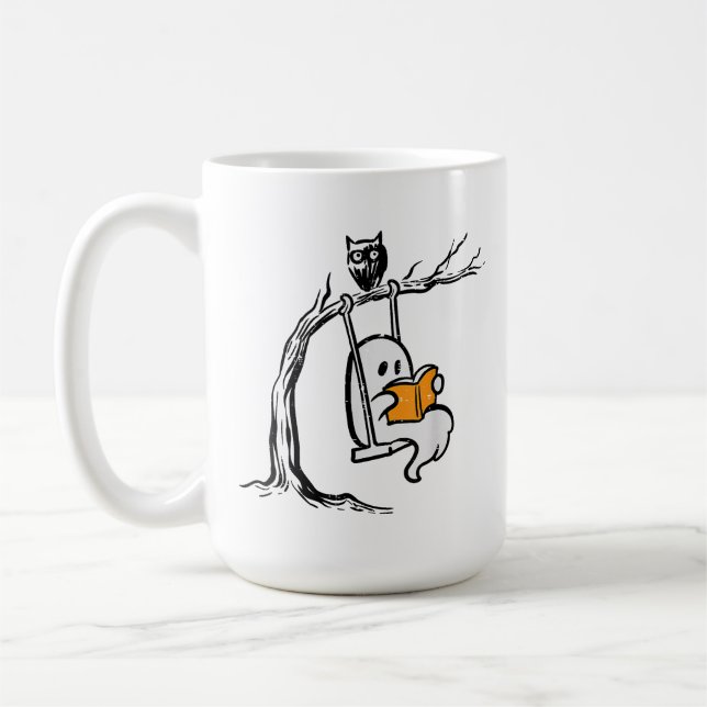 Mug Lecture de l'Halloween Ghost (Gauche)