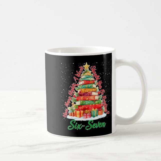 Mug Lecture de Noël 67 Six Sept Mème Enseignant Livre  (Droite)