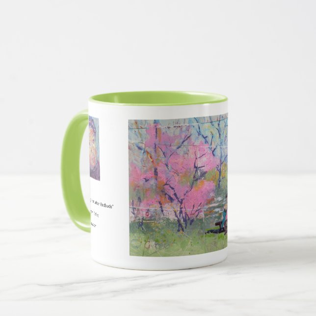 Mug Lecture de Sa Lettre Redbuds / Artiste Larry Lerew (Devant gauche)