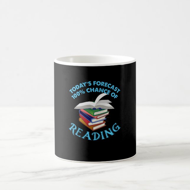 Mug Lecture drôle - 100% de chances de lire (Centre)