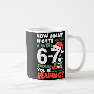 Mug Lecture drôle 67 Livre de Noël de l'enseignant en