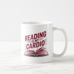 Mug Lecture Mon Cardio Bold Red Book Lover