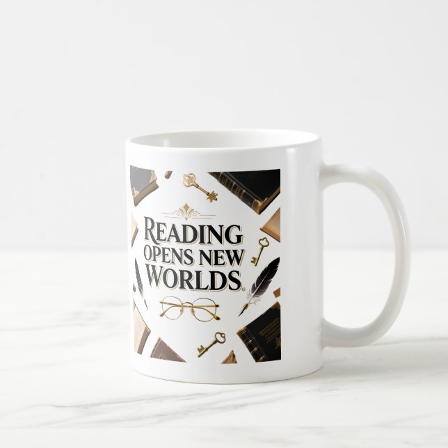 Mug Lecture Ouvre De Nouveaux Mondes Graphique Amateur (Droite)