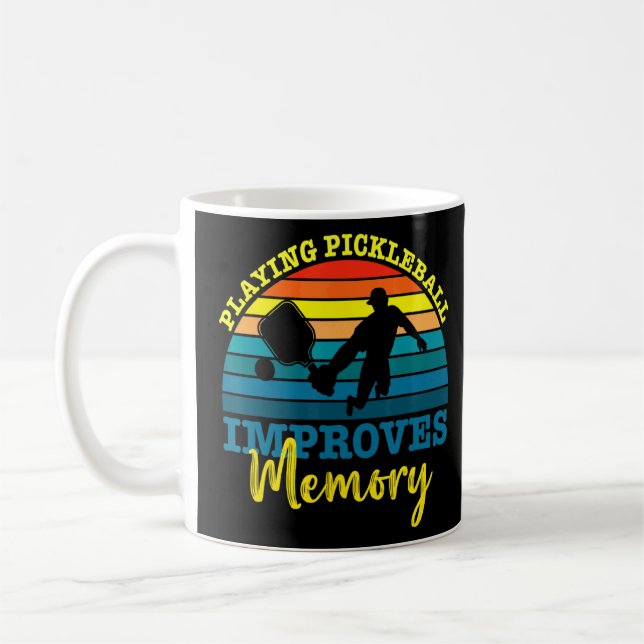 Mug Lecture Rétro Pickleball Améliore la mémoire Pickl (Gauche)
