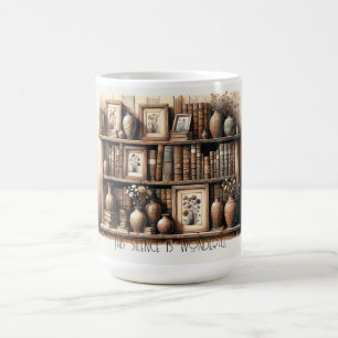 Mug Lectures et fleurs d'antiquités
