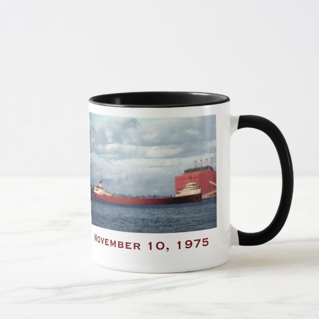 Mug L'Edmund Fitzgerald avec noms d'équipage (Droite)