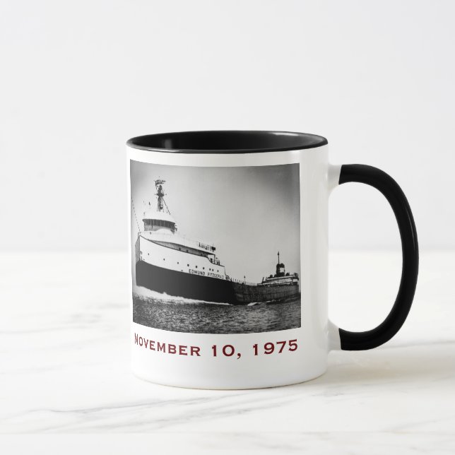 Mug L'Edmund Fitzgerald avec noms d'équipage (Droite)