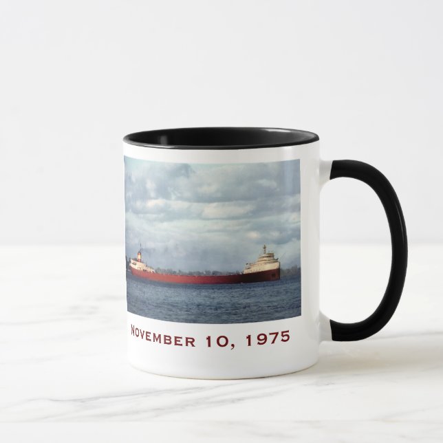 Mug L'Edmund Fitzgerald avec noms d'équipage (Droite)