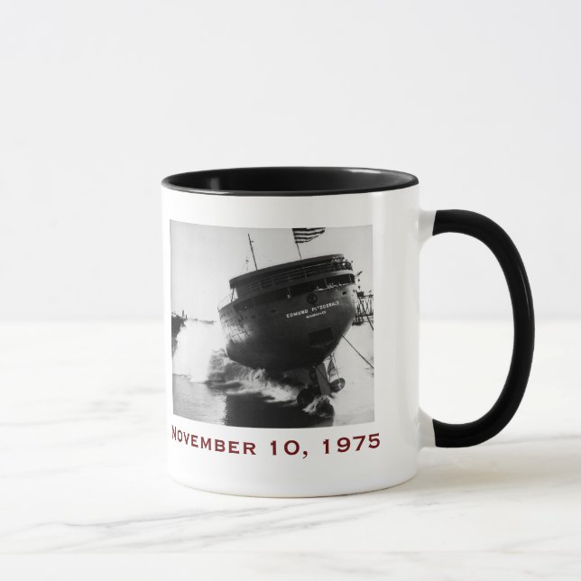 Mug L'Edmund Fitzgerald avec noms d'équipage (Droite)