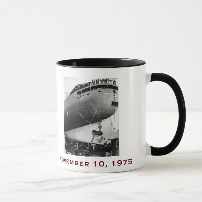Mug L'Edmund Fitzgerald avec noms d'équipage (Droite)