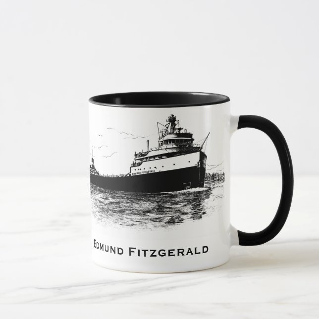 Mug L'Edmund Fitzgerald sur la rivière St. Clair (Droite)