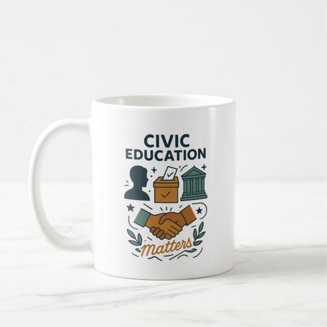Mug L'éducation civique est importante  (Gauche)