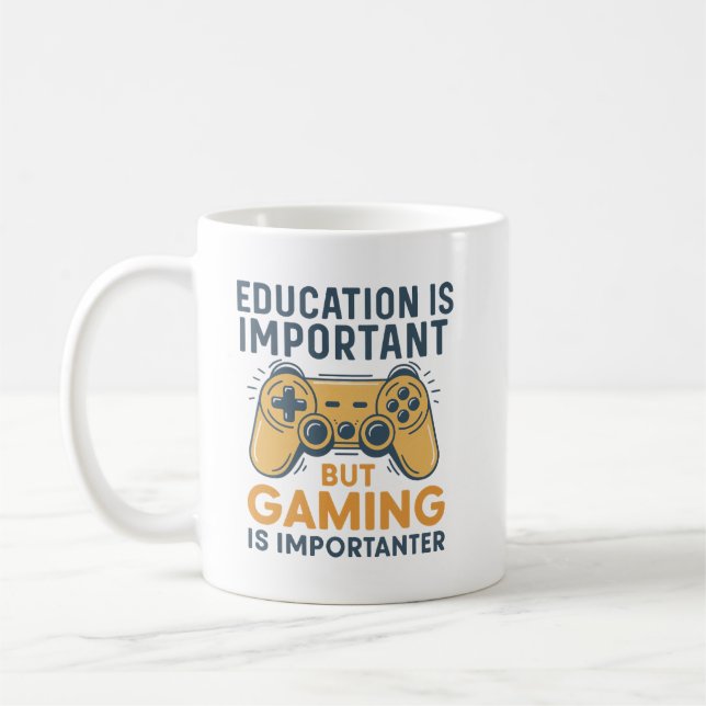 Mug L'éducation est importante mais le jeu est plus im (Gauche)