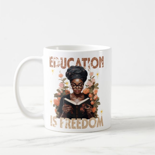 Mug L'éducation est la liberté Livres enseignants Hist (Gauche)