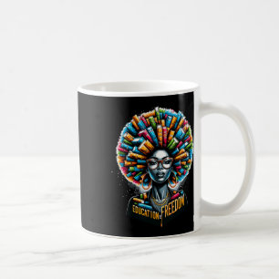 Mug L'éducation est la liberté Noir Histoire Mois Ense