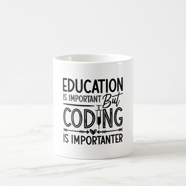Mug L'éducation Médicale sur le codeur est important C (Centre)