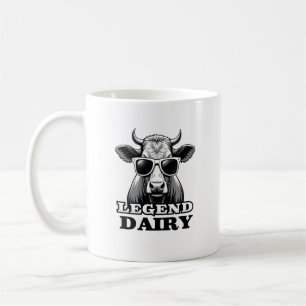 Mug Légendaire Laiterie Drôle Fermier Vache Fermier Pu