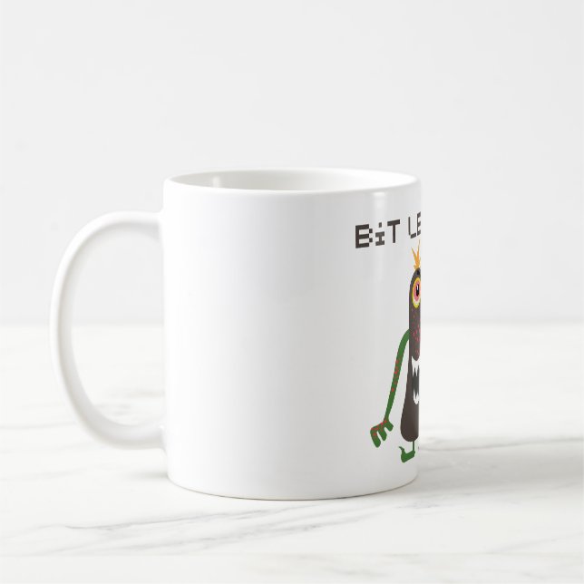 Mug Légende de bit Pixel Monstre Drôle de jeu vidéo ré (Gauche)
