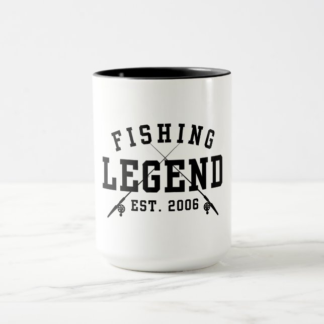 Mug Légende de la pêche établie en 2006 (Centre)