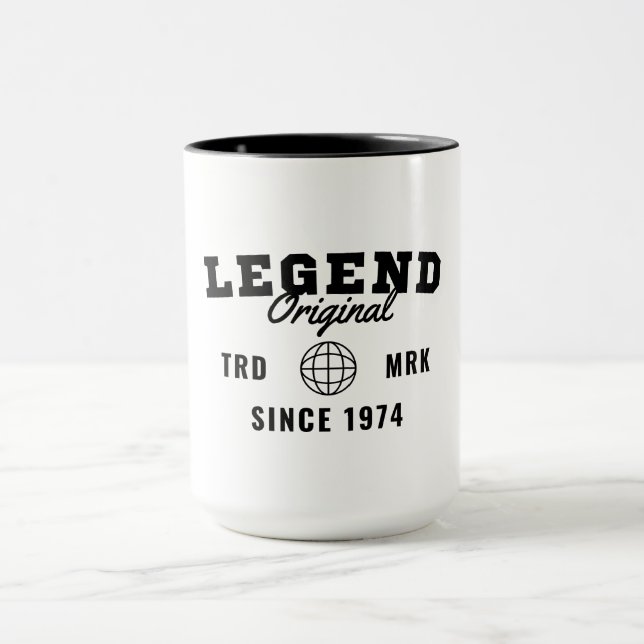Mug Légende depuis 1974 (Centre)
