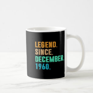 Mug Légende depuis décembre 1960 Naissance d'anniversa