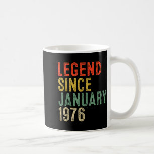 Mug Légende depuis janvier 1976 Cadeaux 50e anniversai