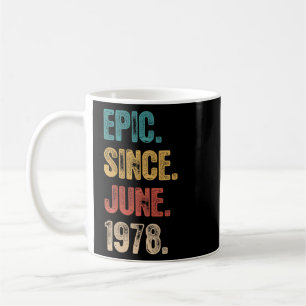 Mug Légende depuis juin 1978 44 ans 44e anniversaire