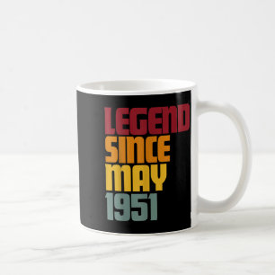 Mug Légende depuis mai 1951 75e anniversaire - drôle v