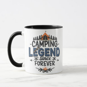 Mug Légende du camping depuis toujours