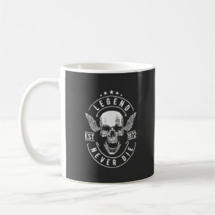 Mug Légende Ne Meurt Jamais Est 1972 Idée Cadeau D'a