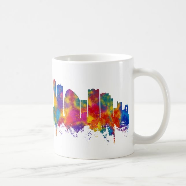 Mug Leicester England Skyline (Droite)