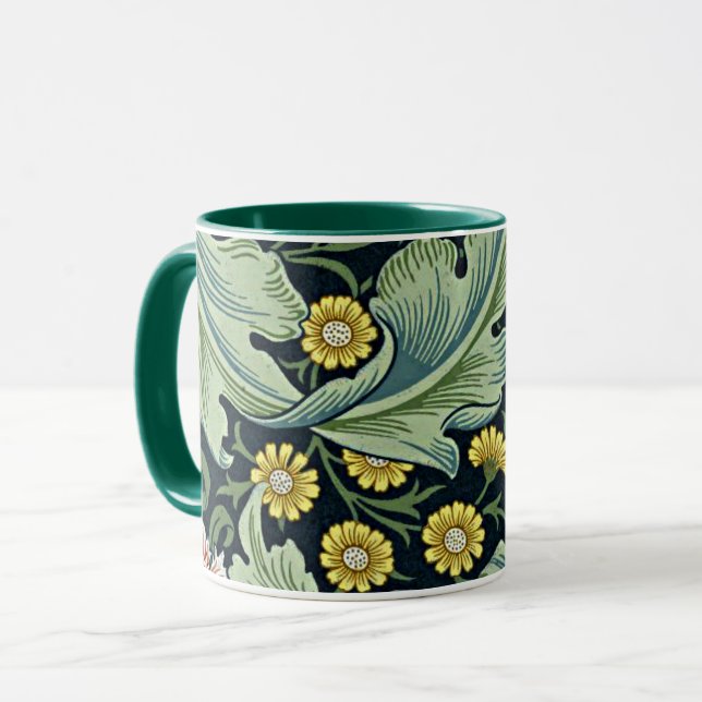Mug Leicester, motif populaire par William Morris (Devant gauche)
