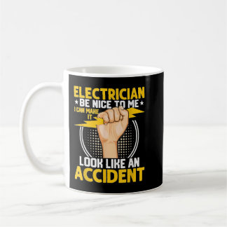 Mug L'Électricien Est Gentil Pour Moi Je Peux Le Faire