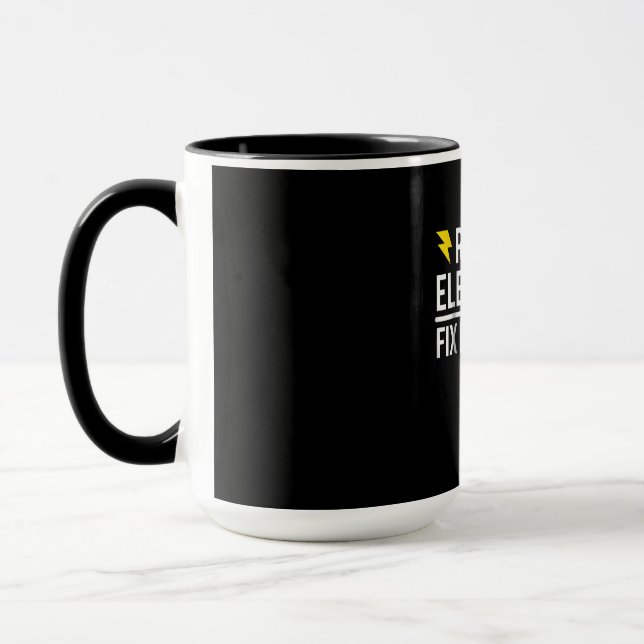 Mug L'Électricien Retraité Réparez-Le Vous-Même Drôle  (Gauche)