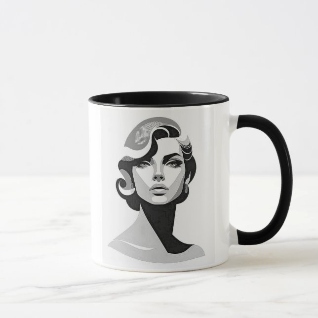 Mug L'élégance sculpturale d’un visage intemporel. (Droite)