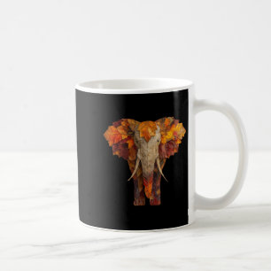 Mug L'éléphant L'automne quitte l'art animal artistiqu