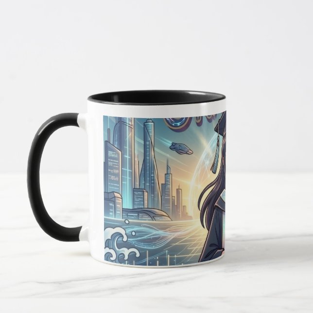 Mug L'élève "à l'aise avec la technologie" (Concentrat (Gauche)