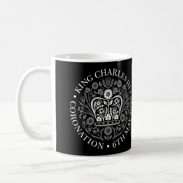 Mug L'emblème du couronnement du roi Charles 2023 (Gauche)