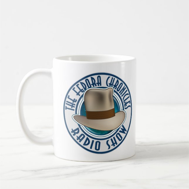 Mug L'émission de radio Fedora Chronicles - En bleu ! (Gauche)