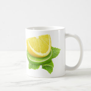 Mug Lemon and lime slices