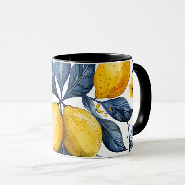 Mug Lemons Motif (Devant droit)