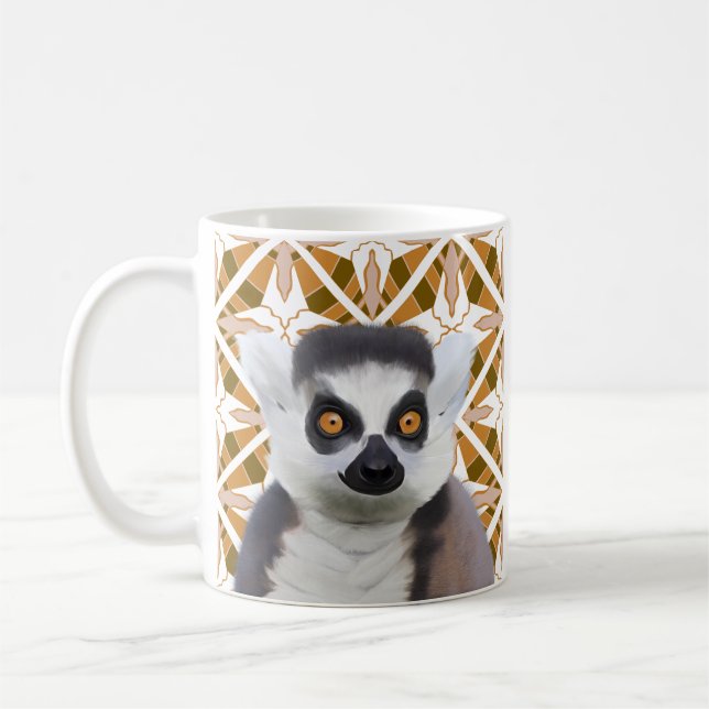 Mug Lemur Madagascar Faune (Gauche)