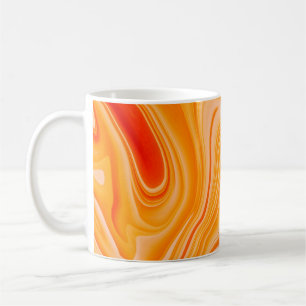 Mug L'encre de marbre est colorée. Motif en marbre ora